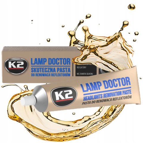 PASTA DO RENOWACJI POLEROWANIA SKUTECZNA REFLEKTORÓW K2 LAMP DOCTOR
