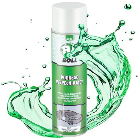 PODKŁAD WYPEŁNIAJĄCY WYRÓWNUJĄCY AKRYLOWY SZYBKOSCHNĄCY SPRAY BIAŁY BOLL