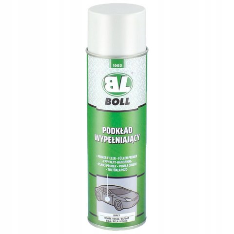 PODKŁAD WYPEŁNIAJĄCY WYRÓWNUJĄCY AKRYLOWY SZYBKOSCHNĄCY SPRAY BIAŁY BOLL