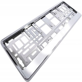 RAMKA REJESTRACYJNA CHROM RAMKI POD TABLICE REJESTRACYJNE UE PL