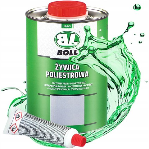 BOLL ŻYWICA POLIESTROWA Z UTWARDZACZEM NAPRAWCZA DO SAMOCHODU ŁODZI LAMINAT