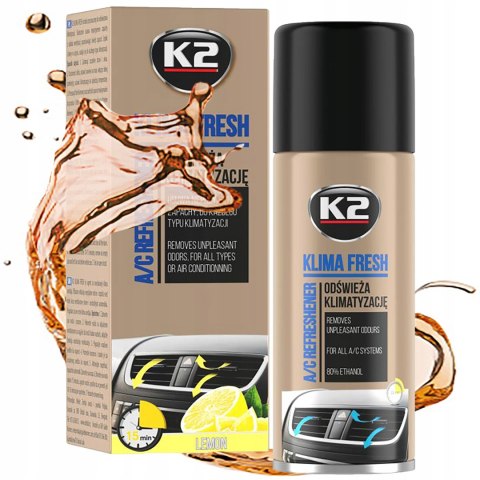 GRANAT PREPARAT DO ODŚWIEŻANIA KLIMATYZACJI K2 KLIMA FRESH LEMON