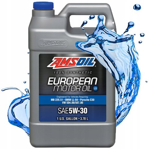 OLEJ SILNIKOWY SYNTETYCZNY AMSOIL 5W30 EUROPEAN MOTOR OIL LOW SAPS AEL 3,78