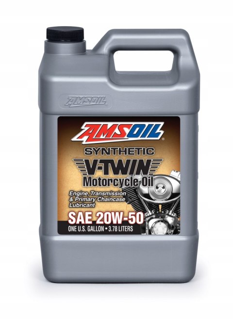 OLEJ SYNTETYCZNY HARLEY AMSOIL SYNTETIC MOTORCYCLE OILS 20W50 MCV 3,784L