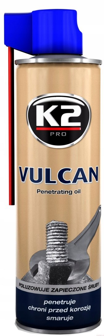 Penetrant odrdzewiacz do odkręcania zapieczonych śrub K2 Vulcan 500ml