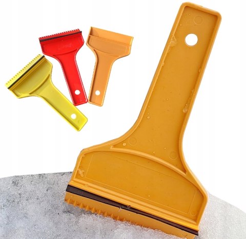 Skrobaczka samochodowa do szyb z gumką skrobak lodu